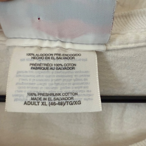 K-Swiss White Men's Vintage Logo Short Sleeve Tee Shirt Size XL - Picture 5 of 6